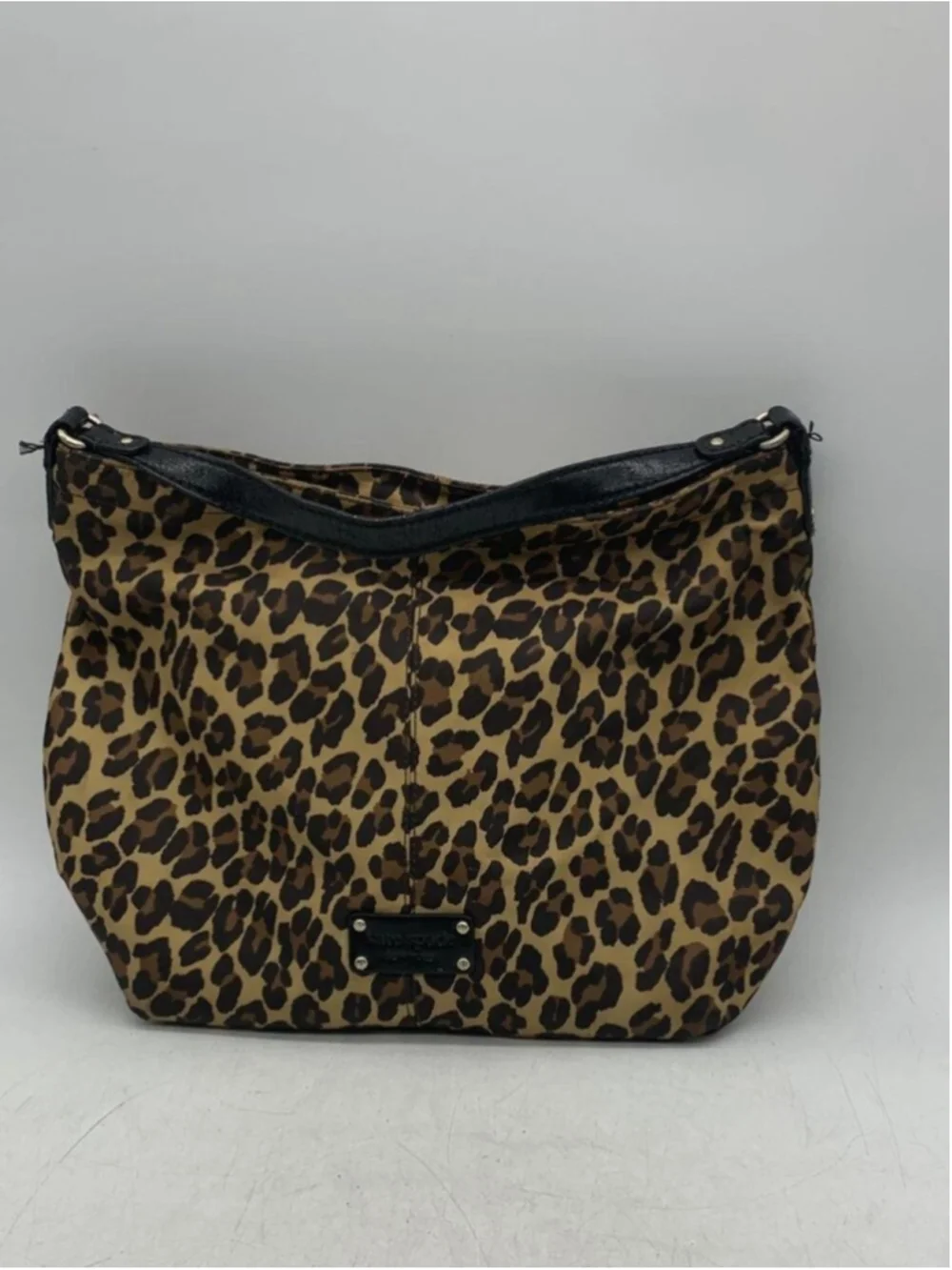 Kate Spade New York Leopard Print Nylon Hobo Bag